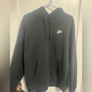 Black Nike Fleece Hoodie, great condition, and no stains. Too big for me.